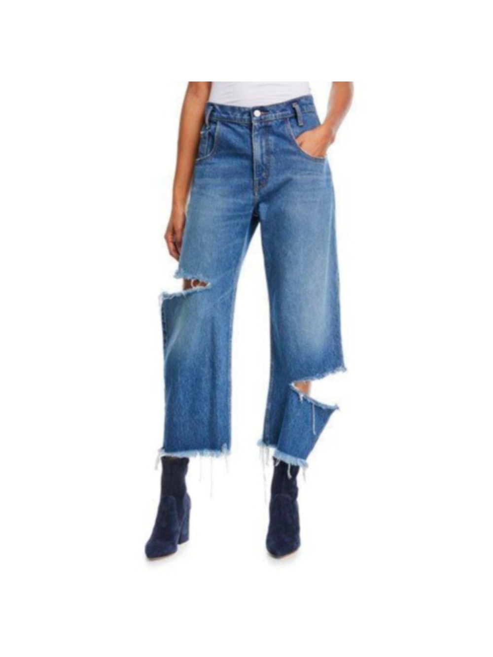 Monse slashed boyfriend jeans 12